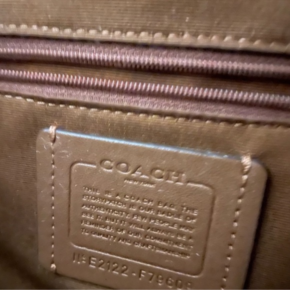 Coach Tan and Brown Signature Tote - Picture 2 of 6